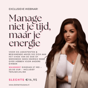 Webinar - Manage niet je tijd, maar je energie.